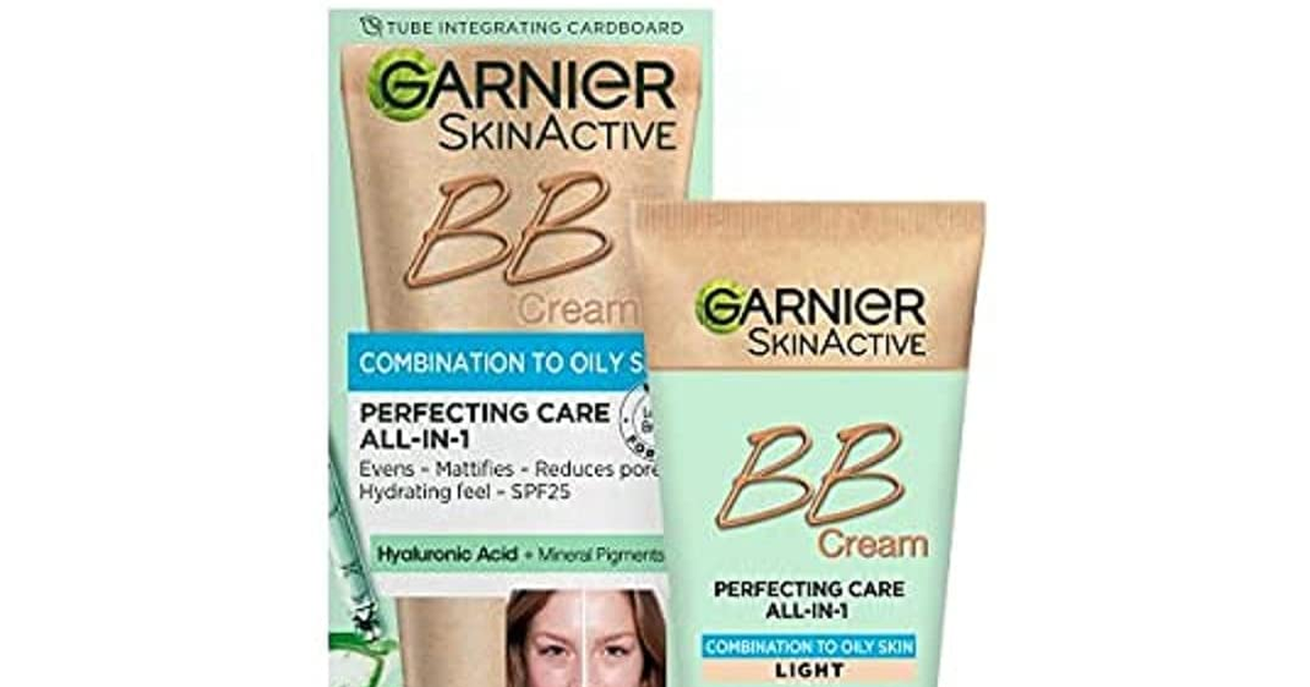 NEW & IMPROVED Garnier Oil-Free Perfecting All-In-1 BB Cream, Shade Light, Tinte