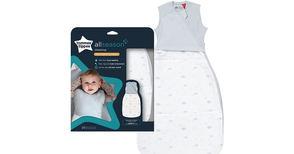 Thumbnail: Tommee Tippee All-Season Sleep Bag for Newborns, 0-6M, the Original Grobag, Deve