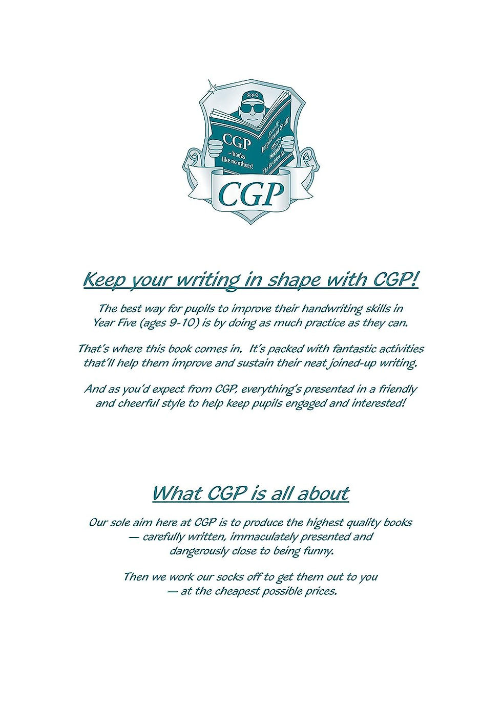 Thumbnail: KS2 English Year 5 Handwriting Targeted Practice Book (CGP Year 5 English) New