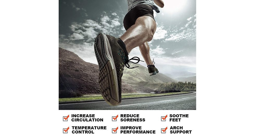 Thumbnail: Coskefy Sports Socks Cushioned Running Socks Trainer Socks for Men Women Cotton 