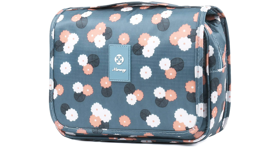 Thumbnail: Travel Hanging Toiletry Wash Bag Makeup Cosmetic Organizer for Women Girls Kids 