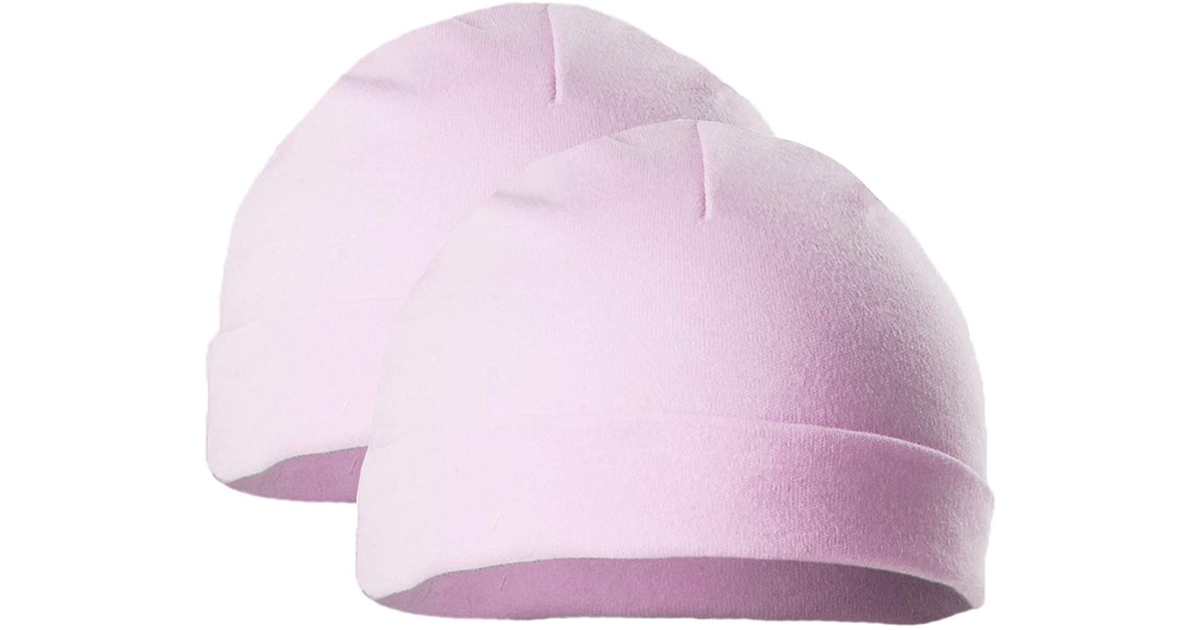 Soft Touch Pack of 2 Baby Hat Baby Boys Girls Cotton Hat Newborn and 0-3 Months