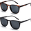 Thumbnail: ZENOTTIC 2 Pack Polarized Sunglasses for Women Men Retro Vintage round Square Su