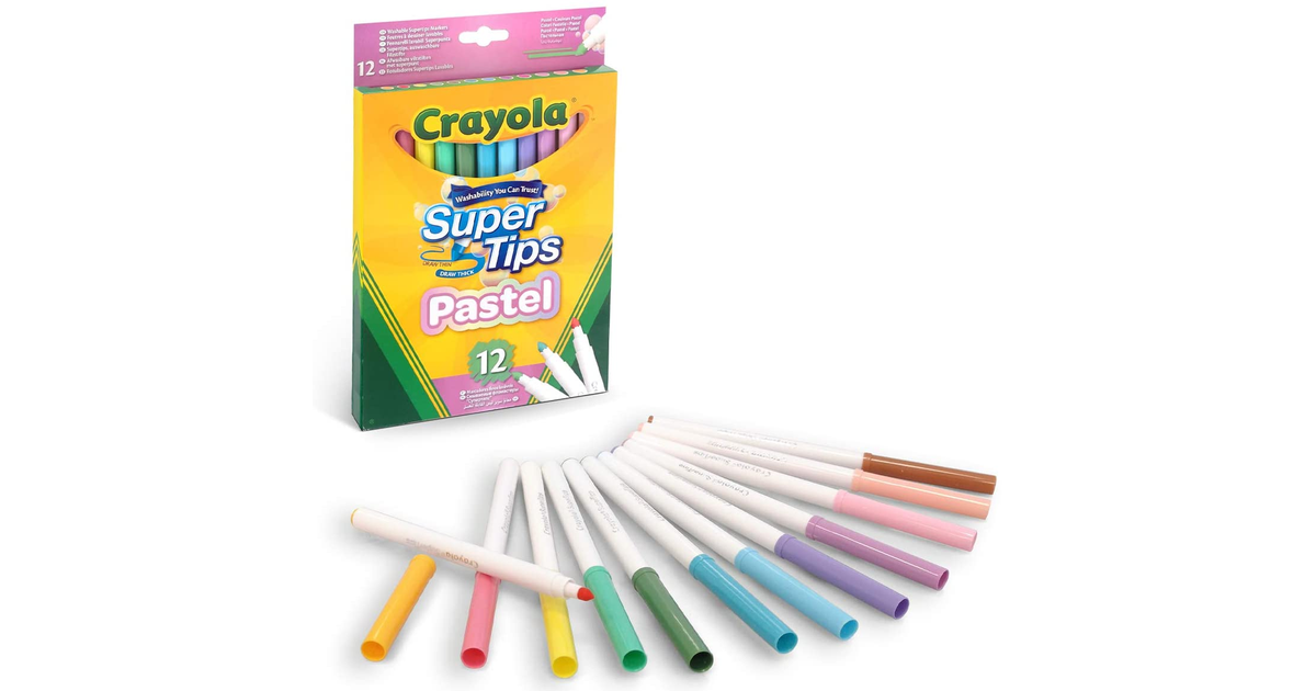 Crayola Supertips Washable Markers, Pack of 12