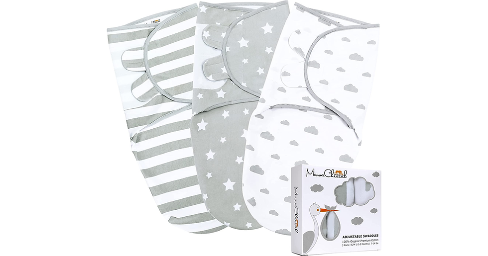 Thumbnail: Swaddle Blanket, Baby Swaddle Wrap for Infant (0-3 Month), Adjustable Newborn Sw