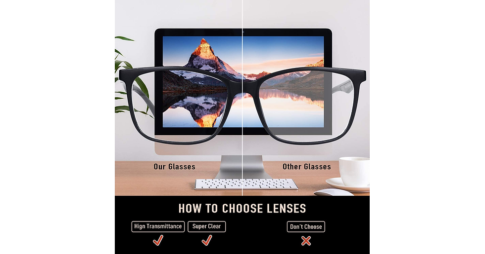 Thumbnail: Blue Light Blocking Glasses Women Men Lightweight TR90 Eyeglasses Blue Light Gla