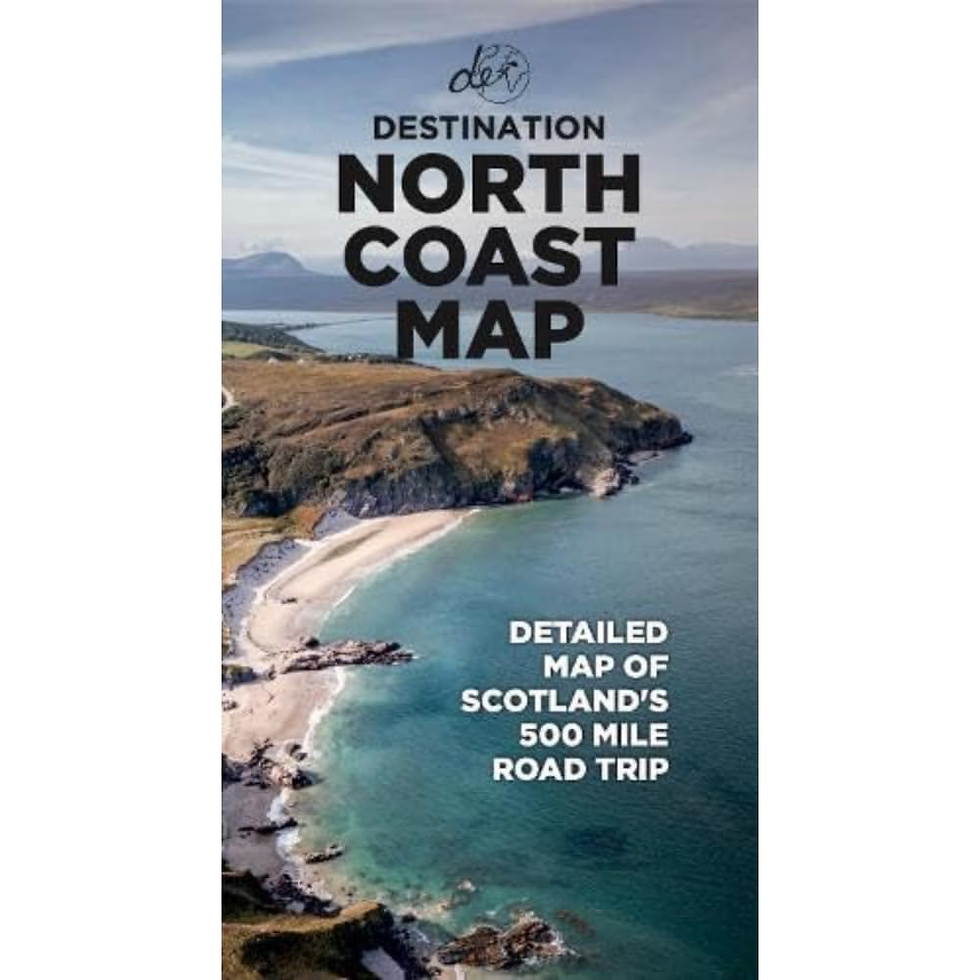 Thumbnail: Destination North Coast Map - the Ultimate North Coast 500 Road Trip A1-Foldable