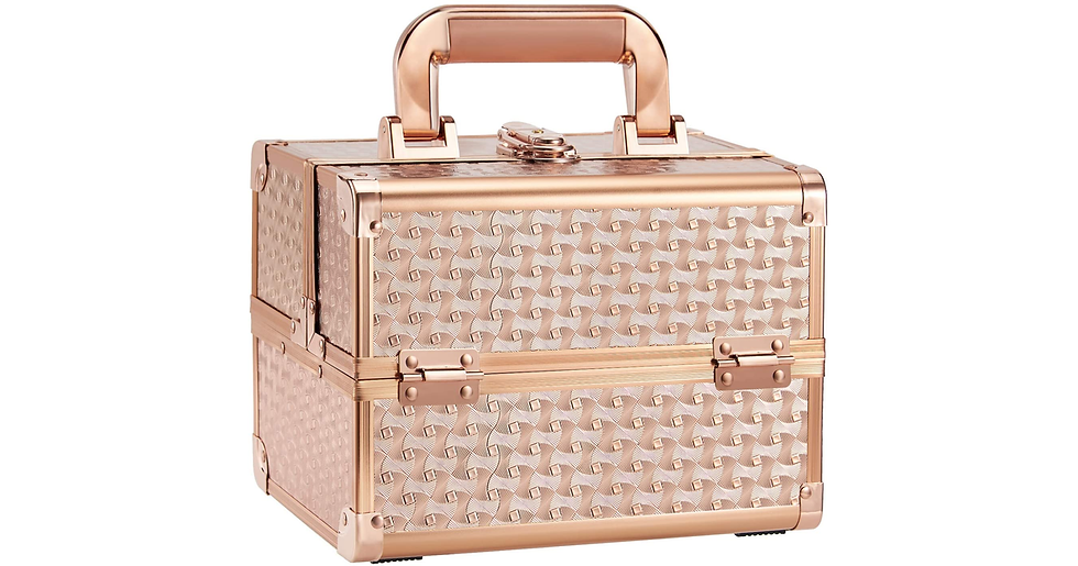 Thumbnail: Frenessa Cosmetic Case Makeup Organiser Box Beauty Storage Train Case Vanity Box