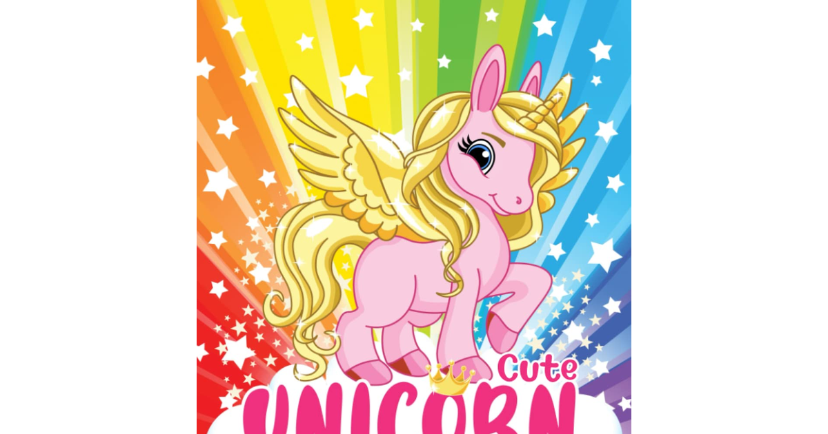 Cute Unicorn: Colouring Book for Kids Ages 4-8 (UK Edition)