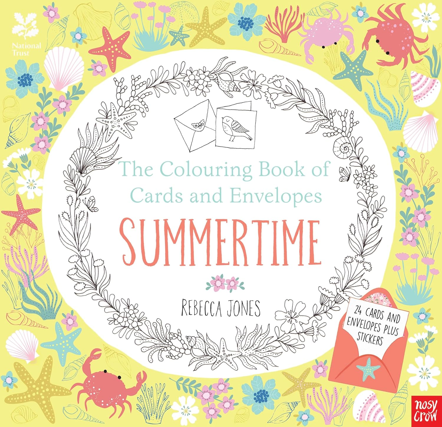 National Trust: the Colouring Book of Cards and Envelopes - Summertime (Colourin
