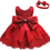 Thumbnail: LZH Baby Girls Lace Dress Bowknot Flower Dresses Wedding Pageant Baptism Christe