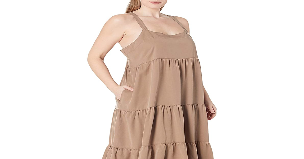 Thumbnail: Brand - Women'S Brit Tiered Ankle Maxi Tent Dress by the Drop