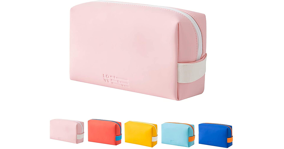 Thumbnail: Makeup Bag Portable Travel Cosmetic Bag for Women, Beauty Zipper Makeup Organise