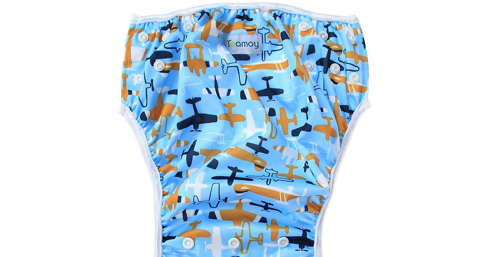 Thumbnail: Teamoy Reusable Swim Nappy(2 Packs) for Baby Boys& Girls, Comfortable, Washable 