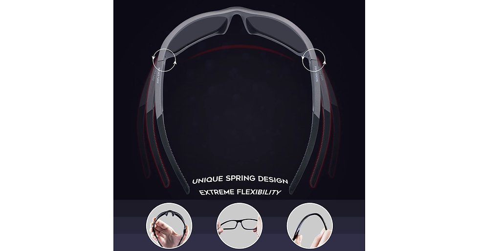 Thumbnail: RIVBOS Polarized Sports Sunglasses Driving Shades for Men TR90 Unbreakable Frame