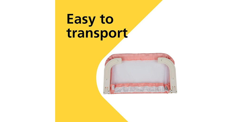 Thumbnail: Safety 1St Portable Bed Rail, Pink