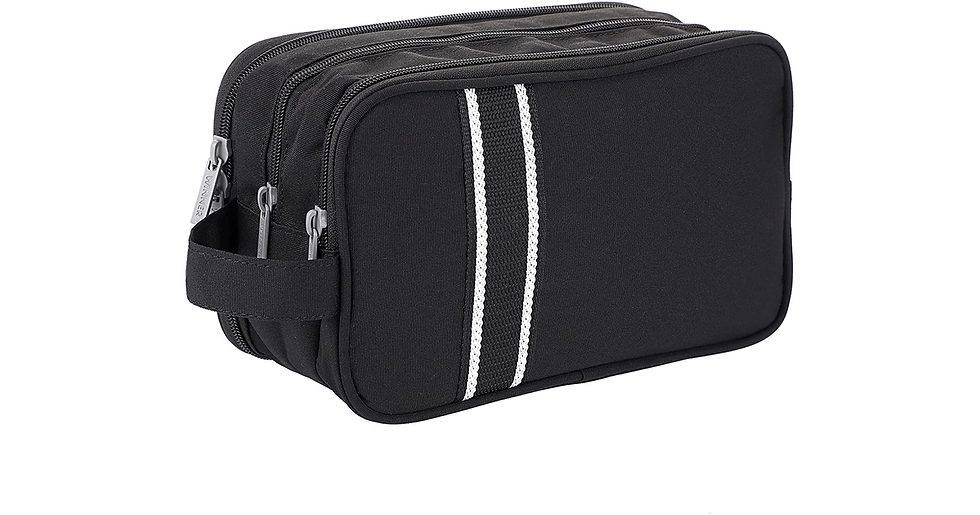 Thumbnail: IGNPION Travel Toiletry Wash Bag Dry & Wet Separation Gym Shaving Organiser Bag 