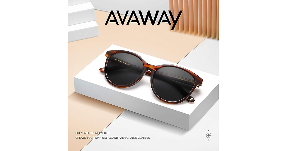 Thumbnail: AVAWAY Fashion Sunglasses for Women Polarised UV Protection Ladies Eyewear for P