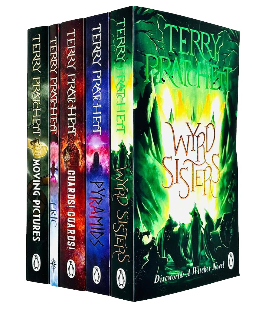 Terry Pratchett Discworld Novels Series 2 - 5 Books Collection Set (Wyrd Sisters