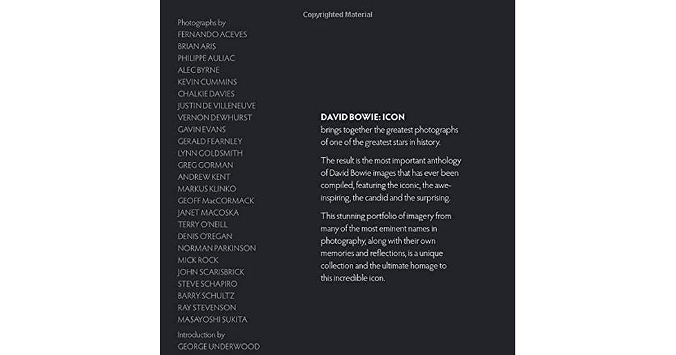 Thumbnail: David Bowie: Icon - the Definitive Photographic Collection New Book