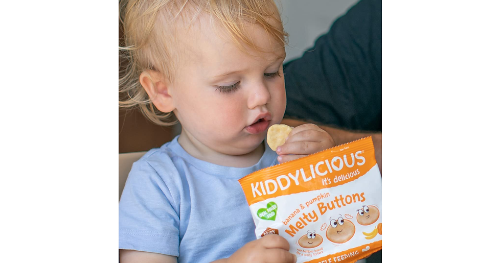 Thumbnail: Kiddylicious, Melty Buttons Delicious Snacks for Kids Suitable for 9+ Months 4 X