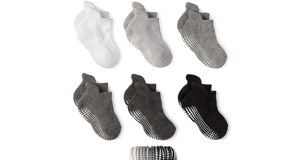Thumbnail: LA Active Grip Ankle Socks - Cozy Warm Winter Socks - for Baby Toddler Infant Ne