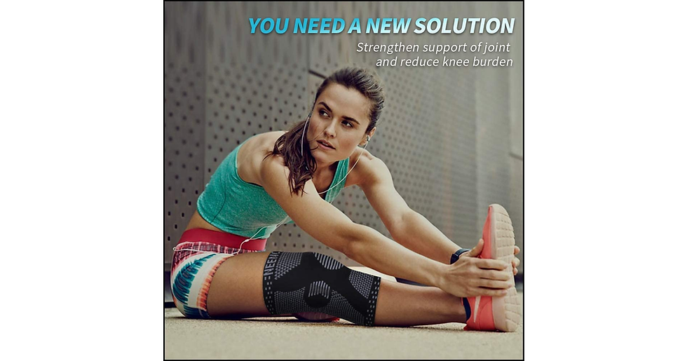 Thumbnail: NEENCA Professional Knee Brace,Knee Compression Sleeve Support for Men Women wit