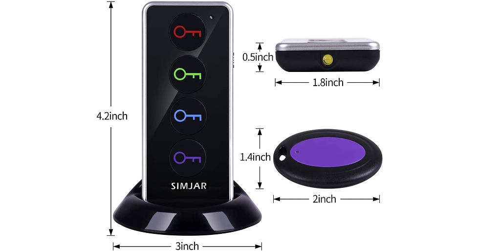Thumbnail: Key Finder with Extra 4 Long Chains & up to 131Ft Working Range in Open Space, S