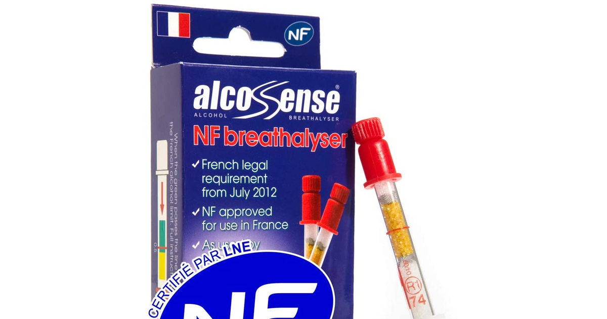 Alcosense French NF Certified Breathalyzers for France | Breathalyser (Twin Pack
