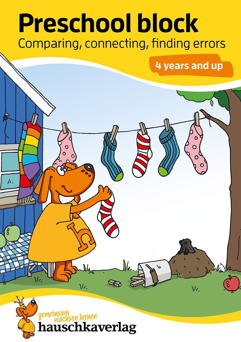 Kindergarten Activity Book from Age 4 Years - Line Tracing, Connect-The-Dots, Sp