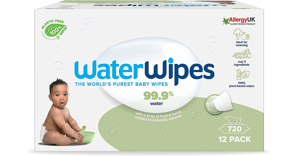 Thumbnail: Waterwipes Baby Wipes 4X60 Pack Sensitive Weaning Biodegradable Unscented, 99.9%