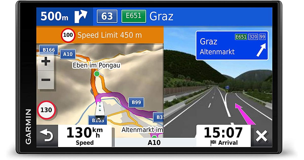 Garmin Camper 780 Advanced Camper Sat Nav with 6.95 Inch Touch Display, Traffic