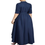 Thumbnail: VERWIN Women Long Sleeve Loose Elegant Maxi Dress Button down up Shirt Long Dres