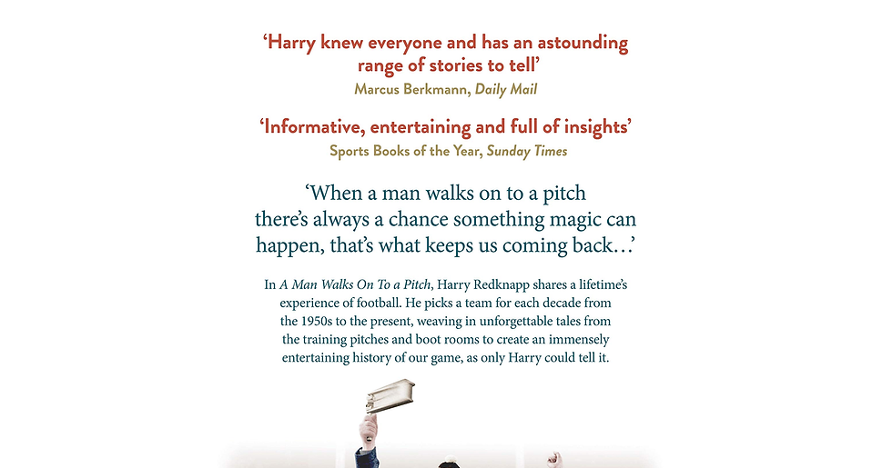 Thumbnail: A Man Walks on to a Pitch: Stories from a Life in Football .book .book