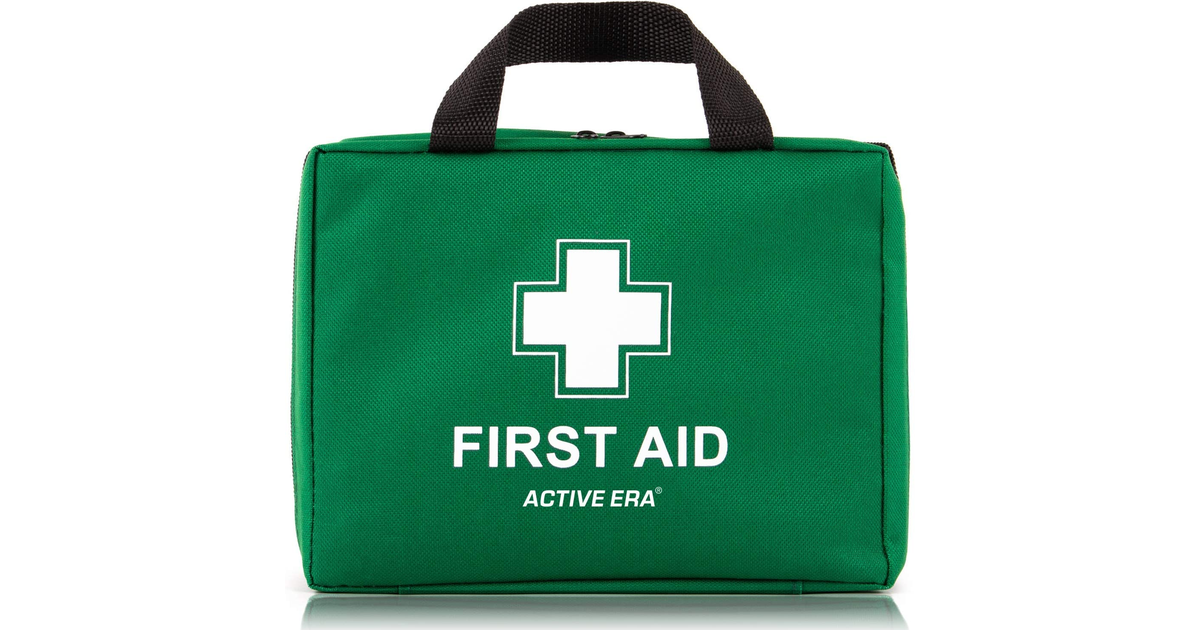 220 Piece Premium First Aid Kit Bag - Includes Eyewash, 2 X Cold (Ice) Packs and