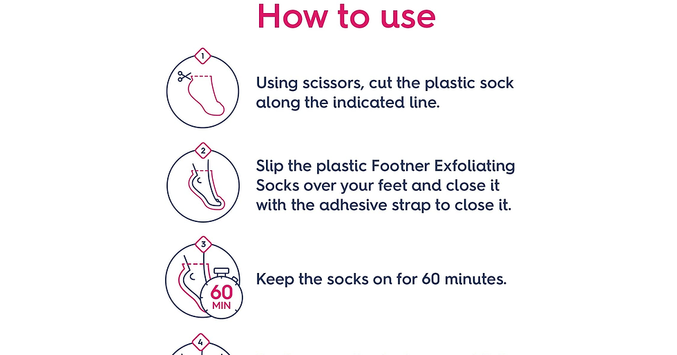 Thumbnail: Footner Exfoliating Socks, Peeling Foot Mask for Smooth and Soft Feet, Removes D