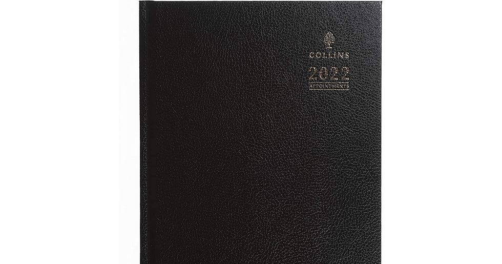 Thumbnail: Desk A5 Week to View with Appointments 2022 Diary - Black