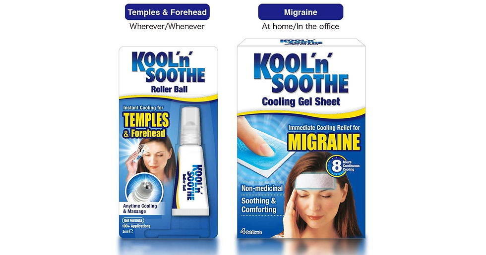 Thumbnail: Kool 'N' Soothe Migraine Cooling Strips - 4 Strips