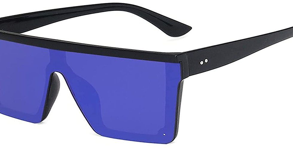 Thumbnail: FOURCHEN Square Oversized Sunglasses for Women Men Fashion Flat Top Big Frame Sh