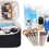 Thumbnail: Travel Makeup Bag Large Cosmetic Bag Make up Case Organizer for Women and Girls 