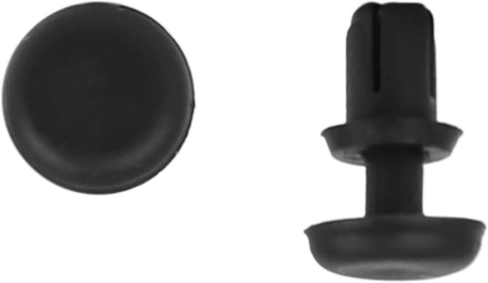Thumbnail: 30Pcs 4Mm Black Plastic Rivets Push Type Panel Retainer Clip for Car