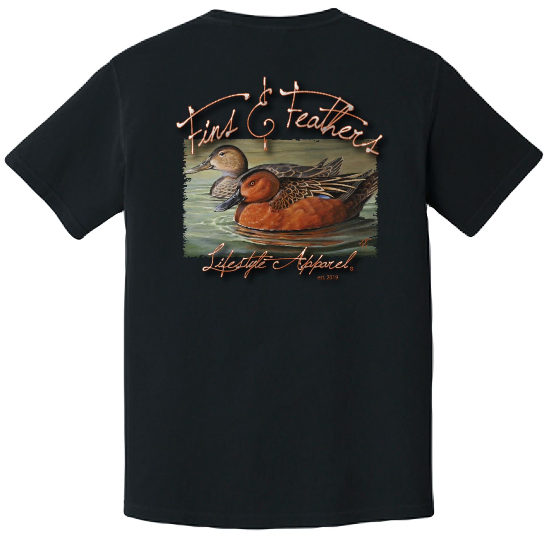 Fins & Feathers Cinnamon Teal Pair