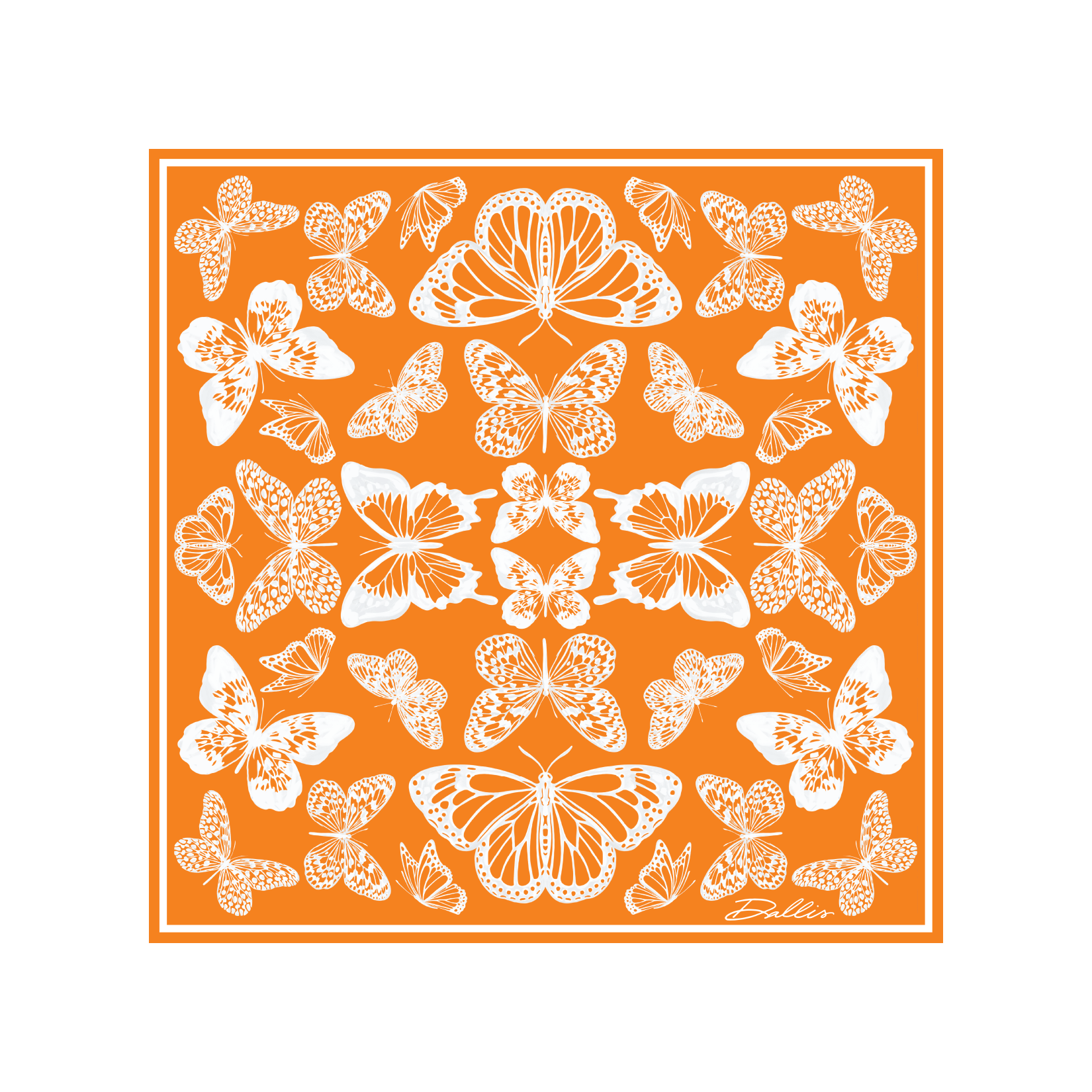 The Mariposa Scarf in Orange
