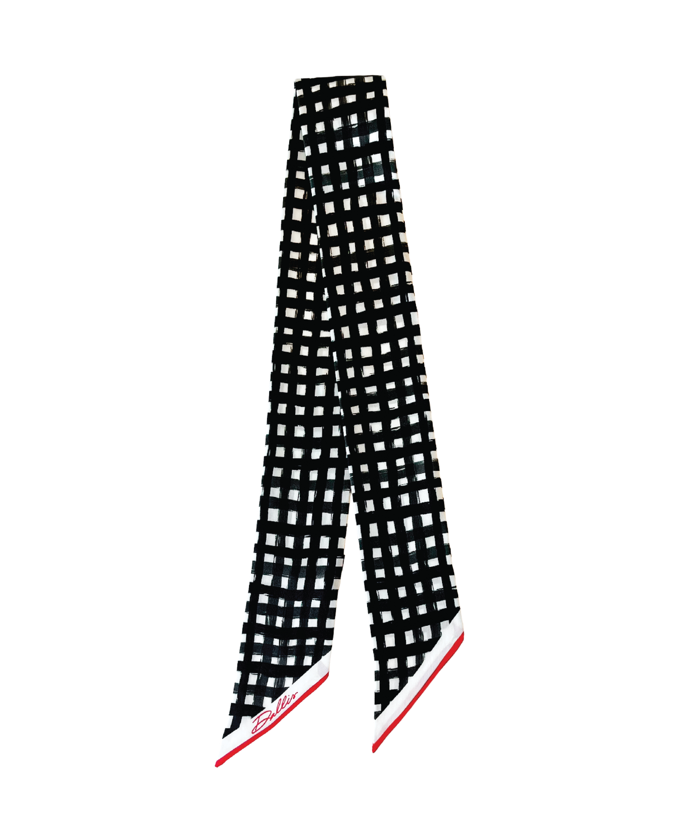Tailgate Check Scarf in Black & Red