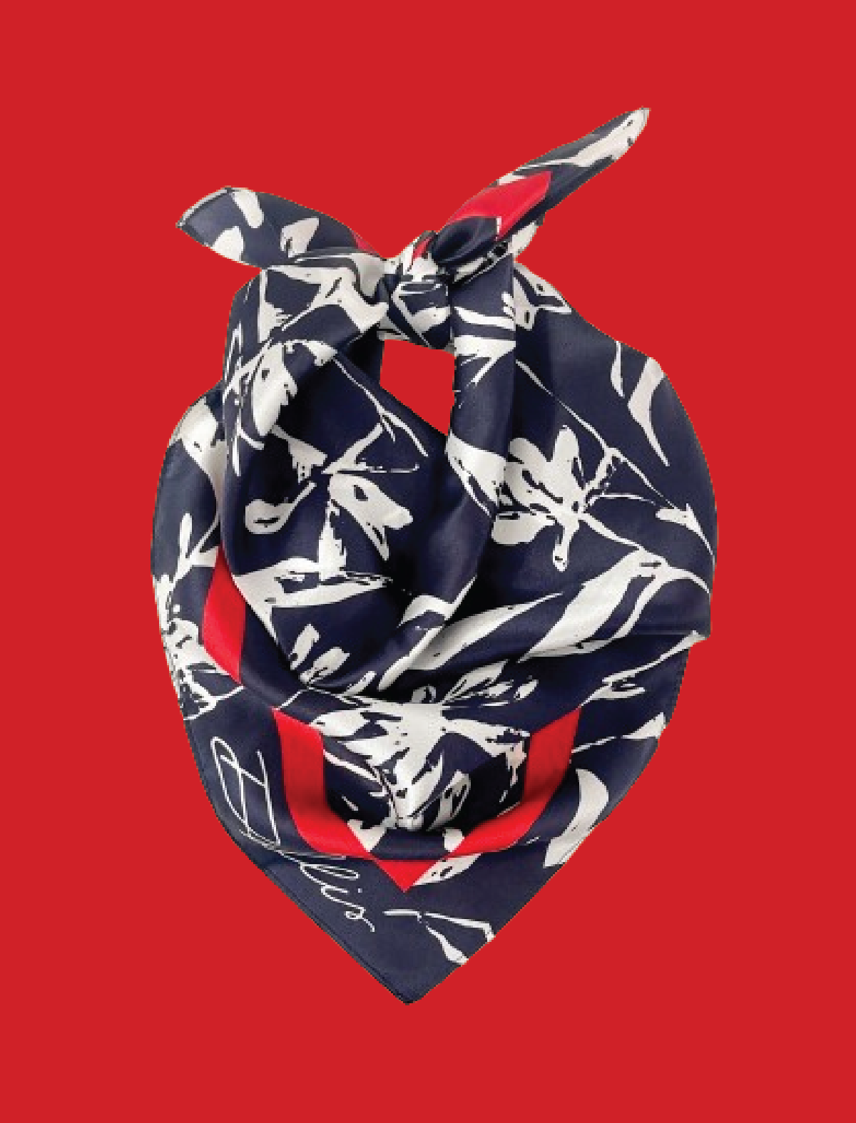 Navy + Red Gameday Scarf