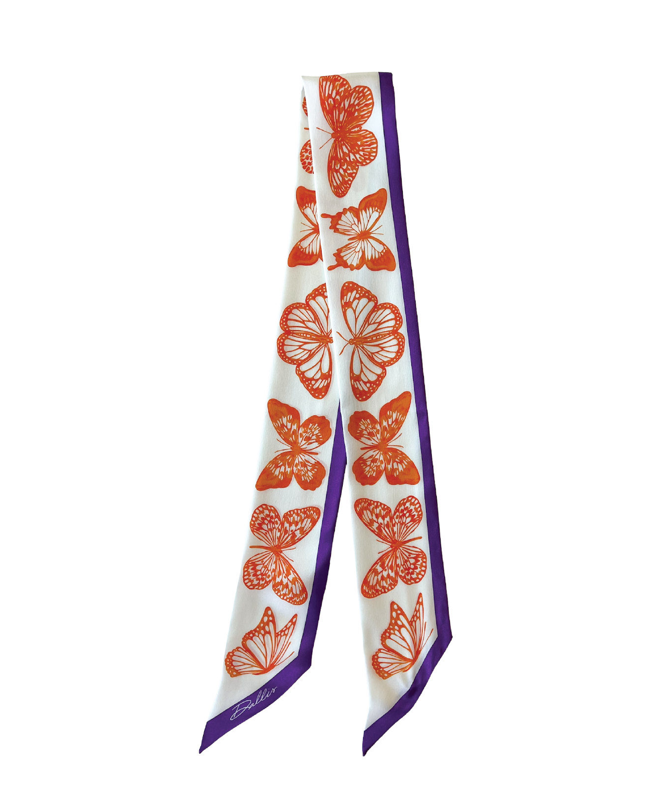The Mariposa Twilly in Orange & Purple