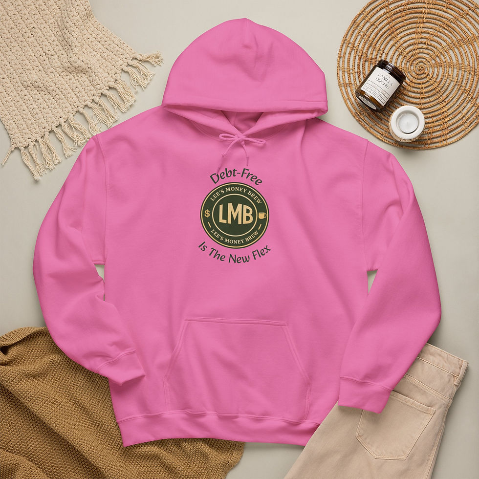 Thumbnail: LMB Debt Free Hoodie — “No Debt, NO Worries” Sweatshirt