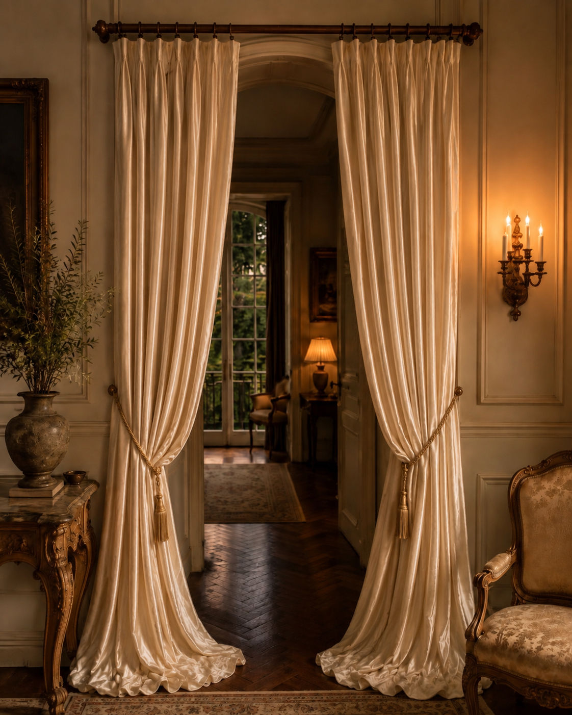 Velvet Casanova velvet curtains in a luxury interior