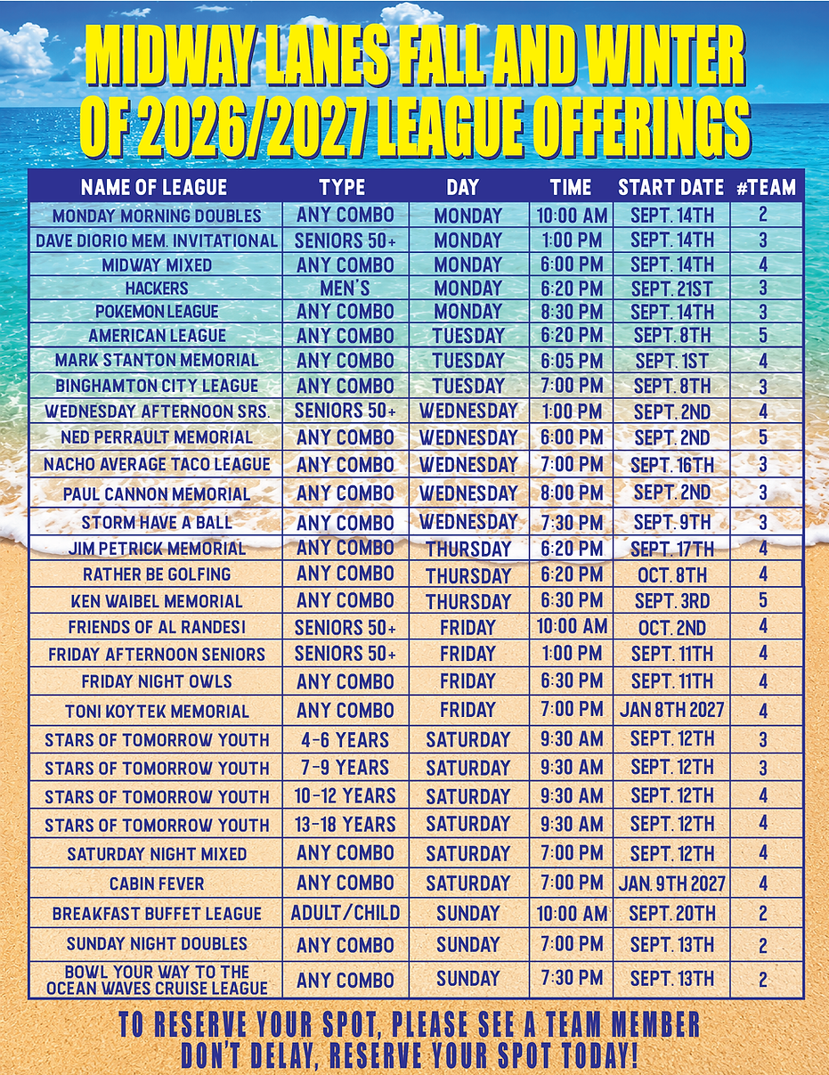 League Offerings