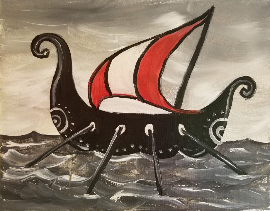 Vikings on the Open Sea